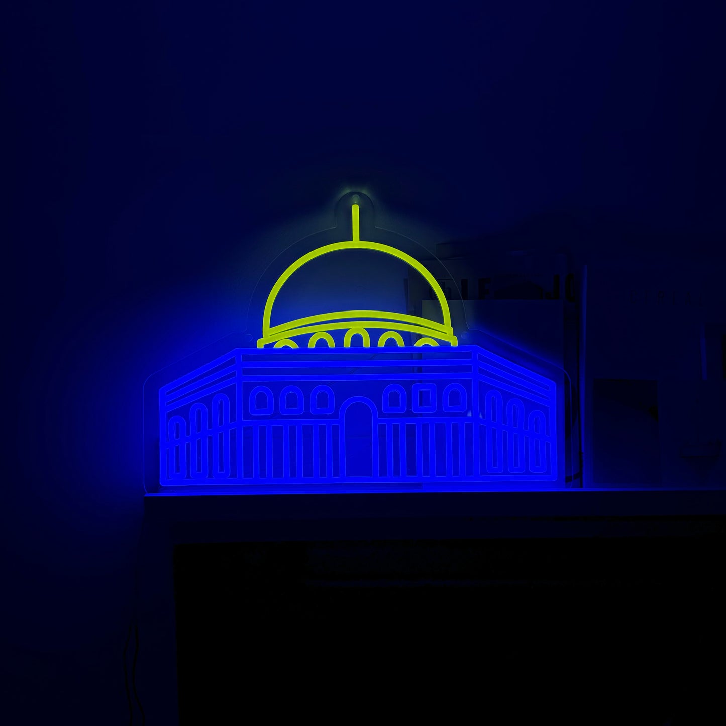 dome of the rock - neon led